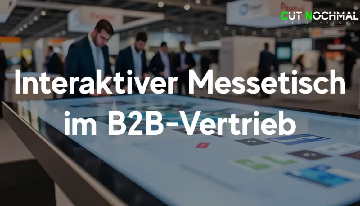 Interaktiver Messetisch im B2B-Vertrieb und marketing auf Messen und Events für mehr Leads Kunden und Kontakte als Thumbnail auf einer Messe
