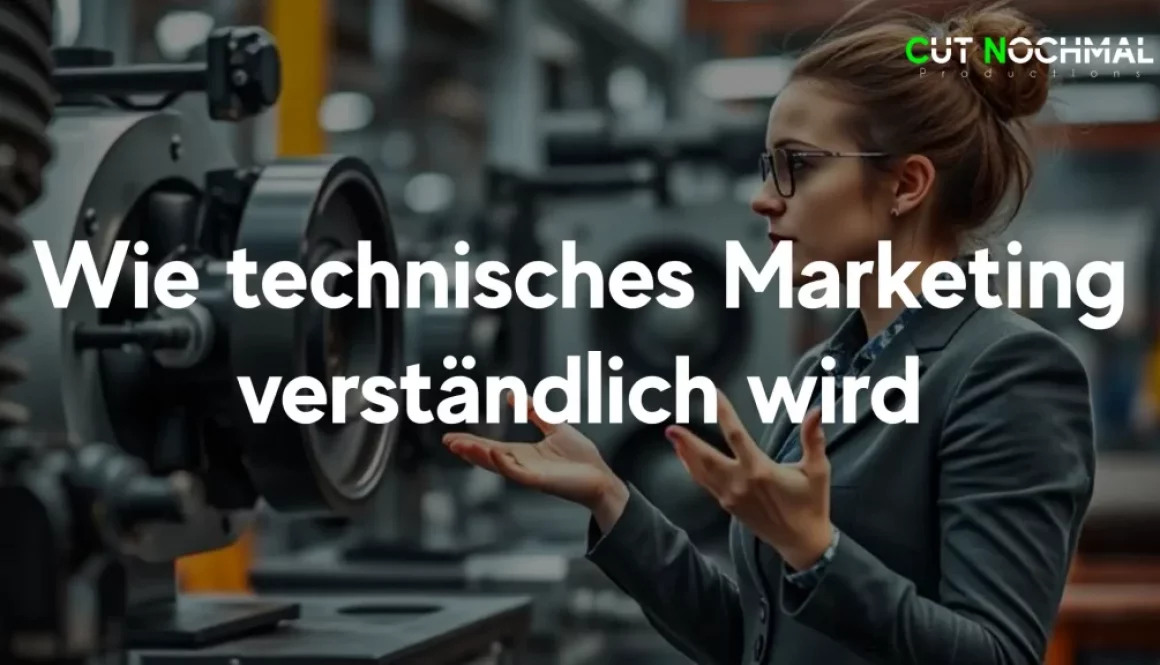 Technisches Marketing, Marketing Managerin erklärt den Stakeholdern und überzeugt sie von einem Projekt im Maschinenbau zur Leadgewinnung und Kosteneinsparung im Markerting für mehr Verkäufe im Vertrieb