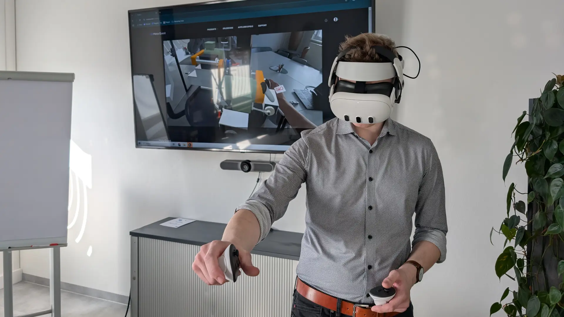 XR-Sales Erweiterte Realität Virtual Reality im Vertrieb Maschinenbau Anlagenbau Industrie XR VR AR MR Meta Quest 3