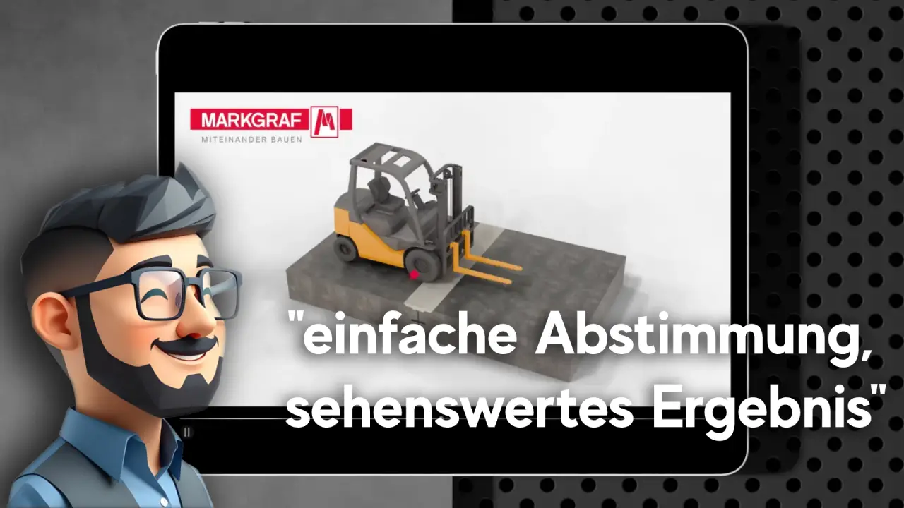 3D-Visualisierung begeisterter Kunde Testimonial Markgraf