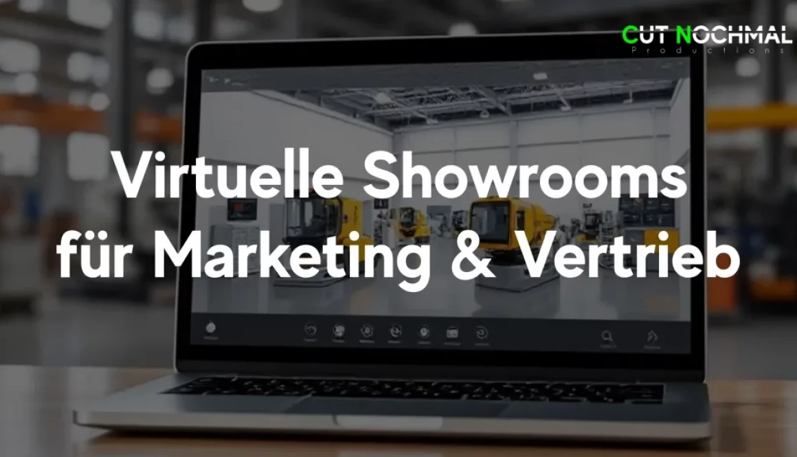 virtueller showroom virtual showrooms für markeitng und vertrieb mit laptop und website interaktiver anwendung für produkte in einer industrie umgebung