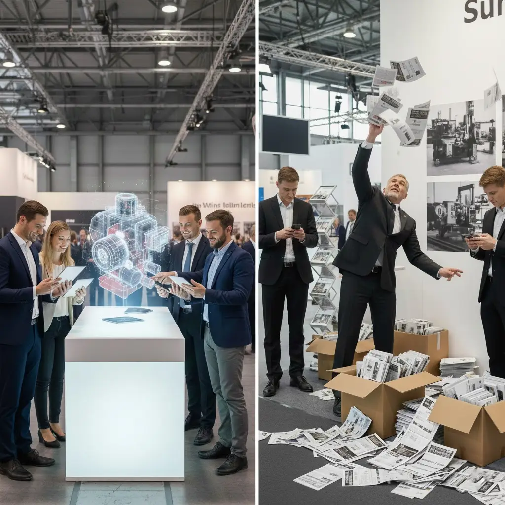 Digitaler Zwilling im Vertrieb eines Maschinenbauers im Vergleich zum klassischen Vertieb ohne Augmented Reality Virtual Reality Extended Reality und VR