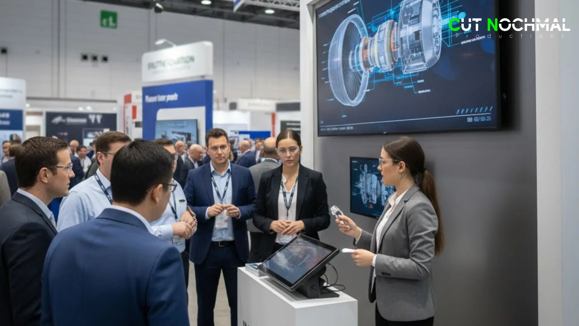 3D-Animationen im Maschinenbau und Anlagenbau auf Messen und im Web wie Rendervision Rendering 3D Animation High End Visualisierung Blackframe