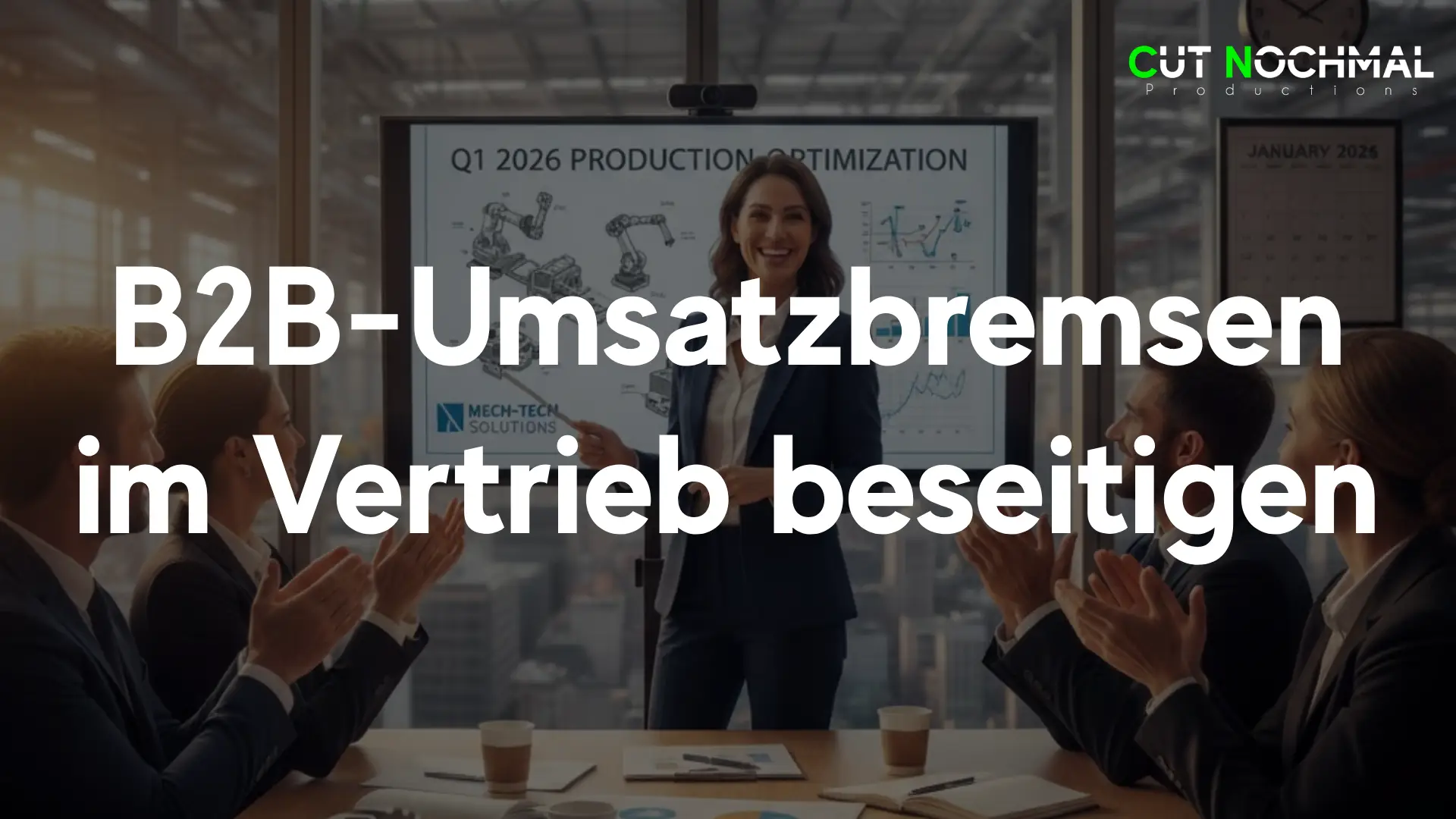 Umsatzbremsen im B2B Vertrieb beseitigen durch digitale Medien wie High End 3D-Animationen 3D-Visualisierungen oder Marktführer CUT NOCHMAL nutzen mit interaktiven Apps für Messe und Website