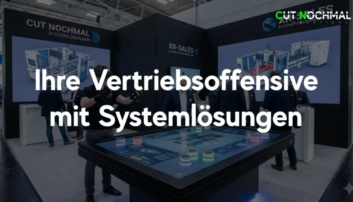 Systemlösungen Cut Nochmal Interactive Experience Hubs XR-Sales High-End-Animationen 3D Visualisierung