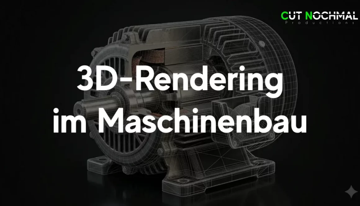 3D-Rendering im Maschinenbau eines Elektro motors als 3D-Visualisierung einer Agentur wie Cut Nochmal Digitalagentur Realitätswerk R Werk Reality Virtual Reality
