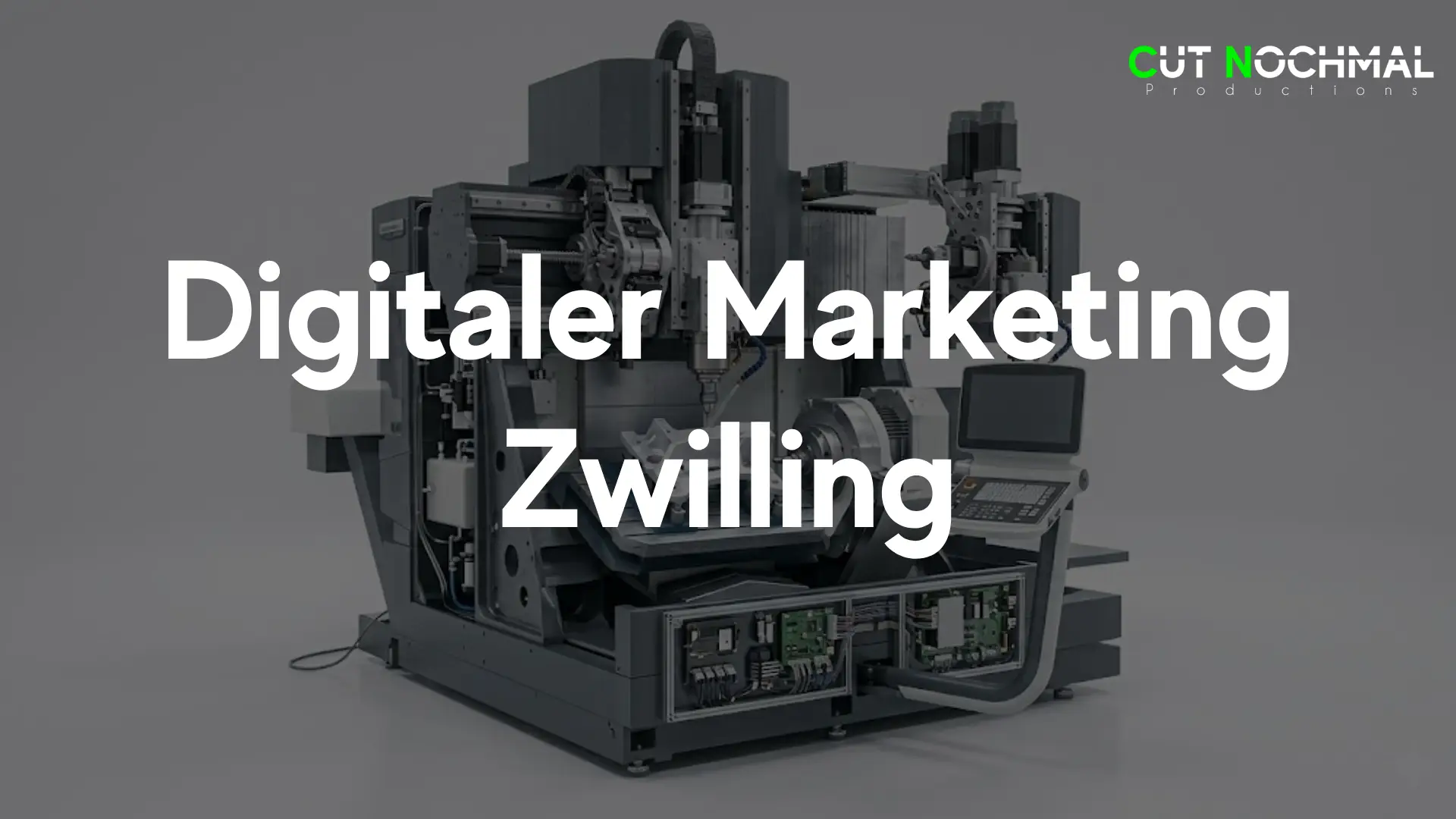 Digitaler Marketing Zwilling als 3D Modell einer Maschine aus der Industriebranche und dem Maschinenbau für den Einsatz in Marketing oder Vertriebs Auftritten