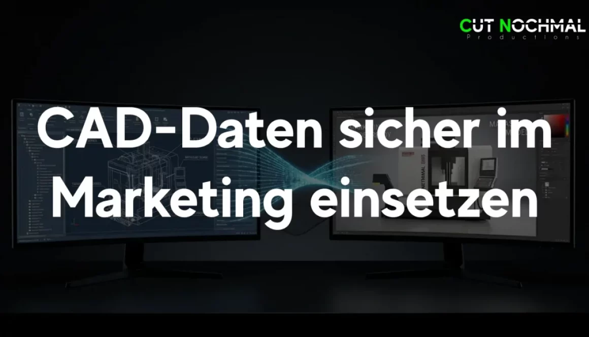 Konstruktionsdaten CAD-Daten sicher visualisieren mit 3D-Renderings und 3D-Visualisierungen für Messen Websites und LinkedIn im Marketing und Vertrieb von Maschinenbau und Anlagenbau der Industrie