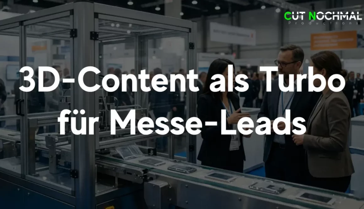 Messe Leads im Maschinenbau 3D Content als Turbo für Messe Leads